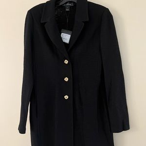 NWT St John Knit Notch Collar Jacket WITH POCKETS